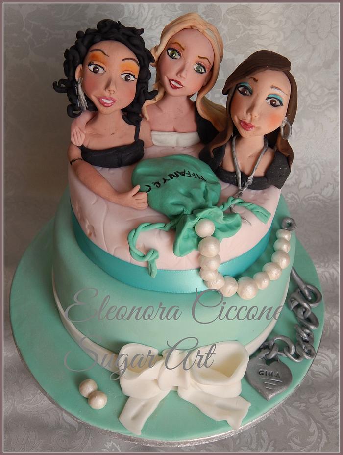 Friends and Tiffany cake!!