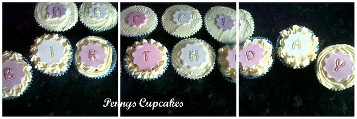 happy birthday cupcakes