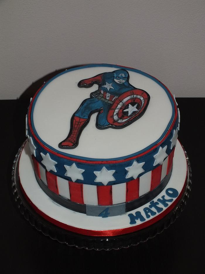 captain America cake