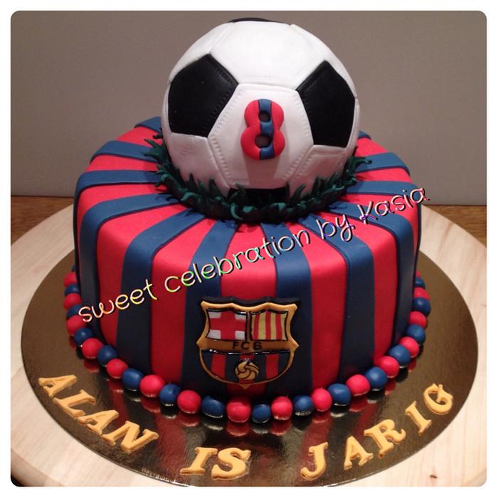 Birthday cake FC Barcelona - Decorated Cake by Iva 77 - CakesDecor