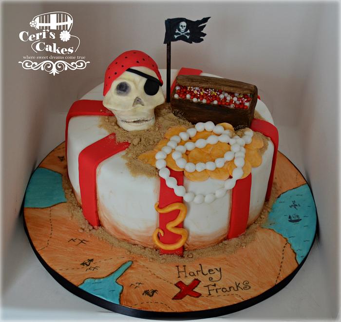 Pirate treasure cake