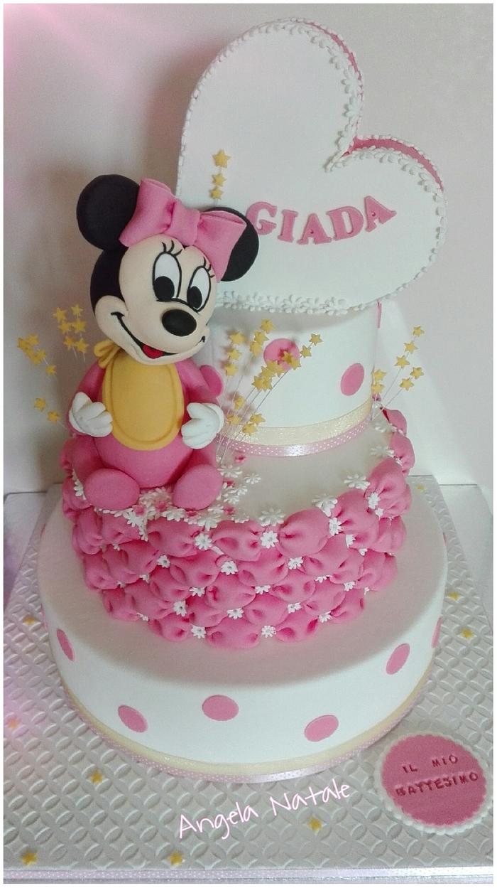 Baby Minnie cake 
