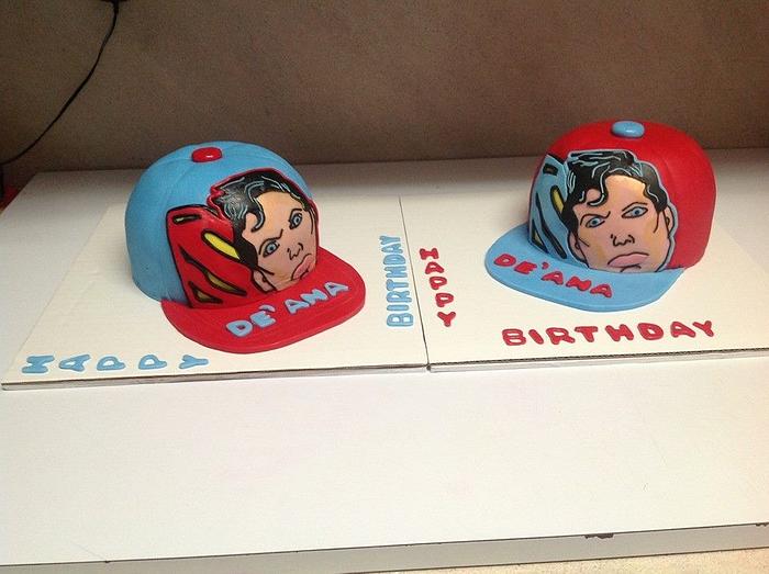 Superman Cap cake