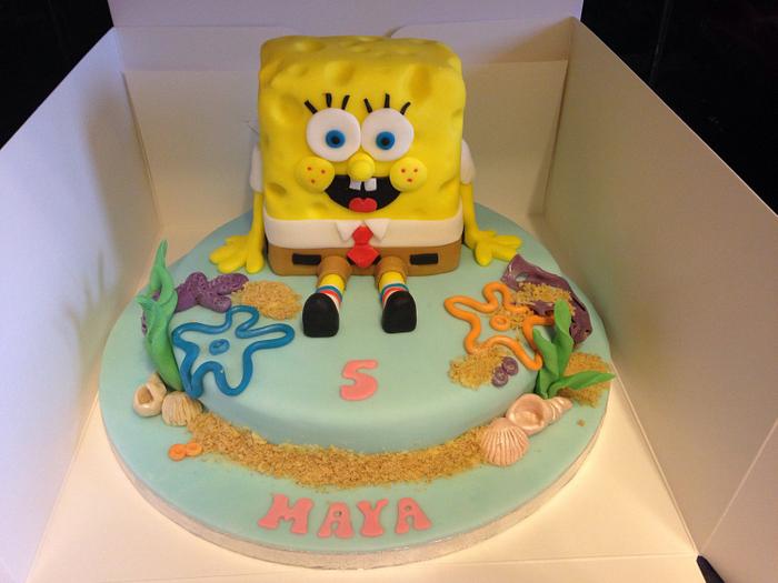 Sponge bob cake
