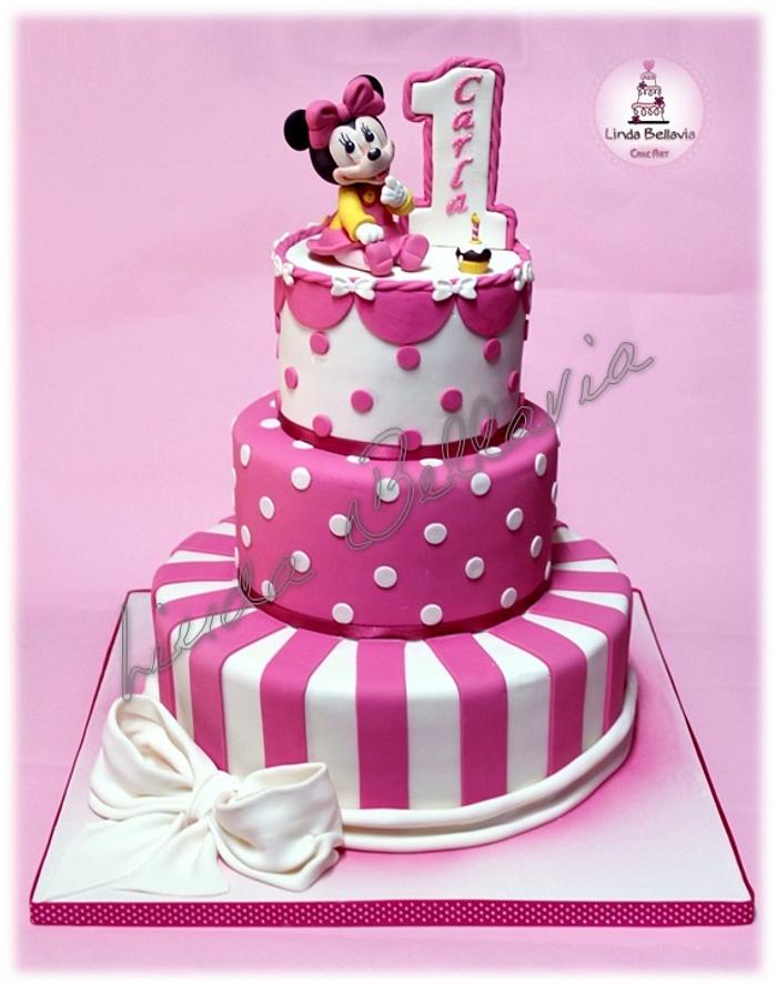 Baby Minnie's cake