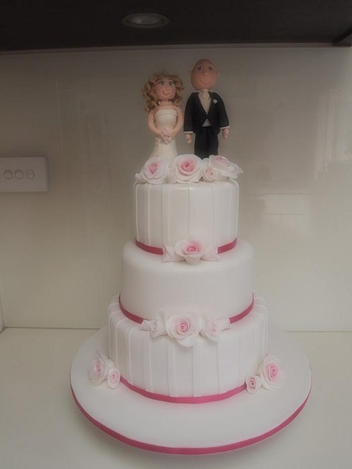 Mel and Daniel's Wedding Cake