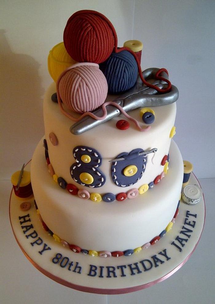 Oh Sew Good... - Decorated Cake by CakeyCake - CakesDecor