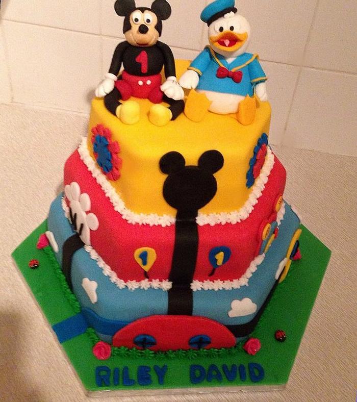 Three tier Mickey Mouse clubhouse 