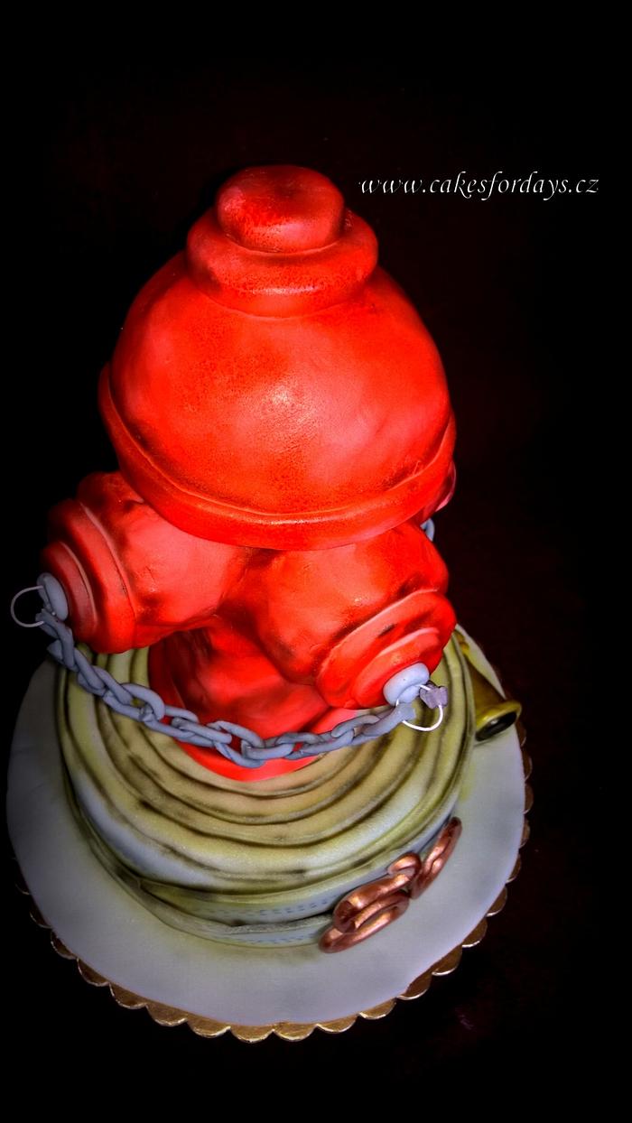 Red hydrant