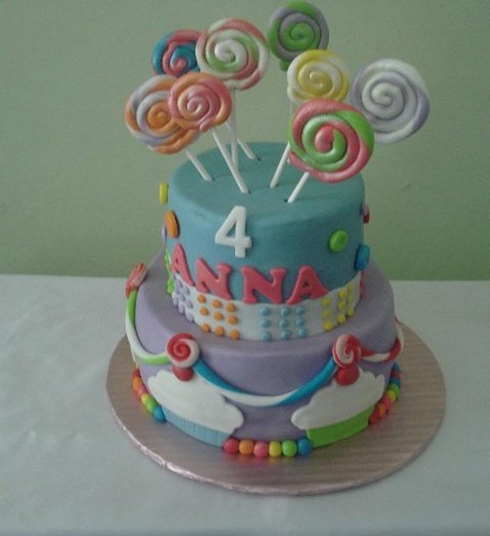 Candy Theme Birthday Cake 