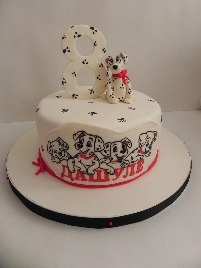  Cake Dalmatians (hand painted)