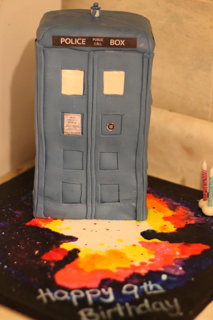 TARDIS Birthday Cake