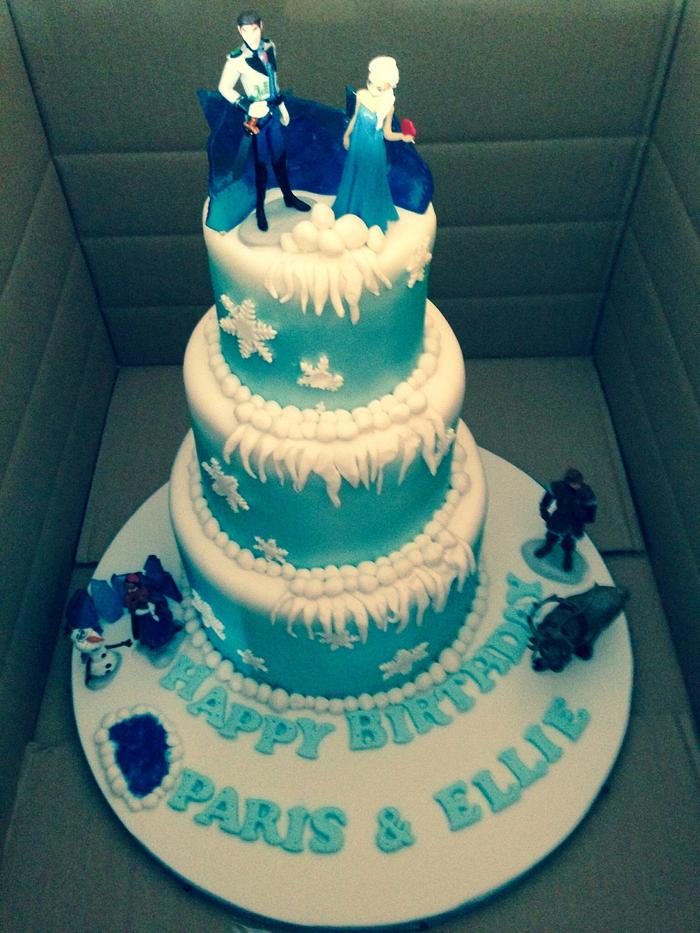 Frozen inspired cake