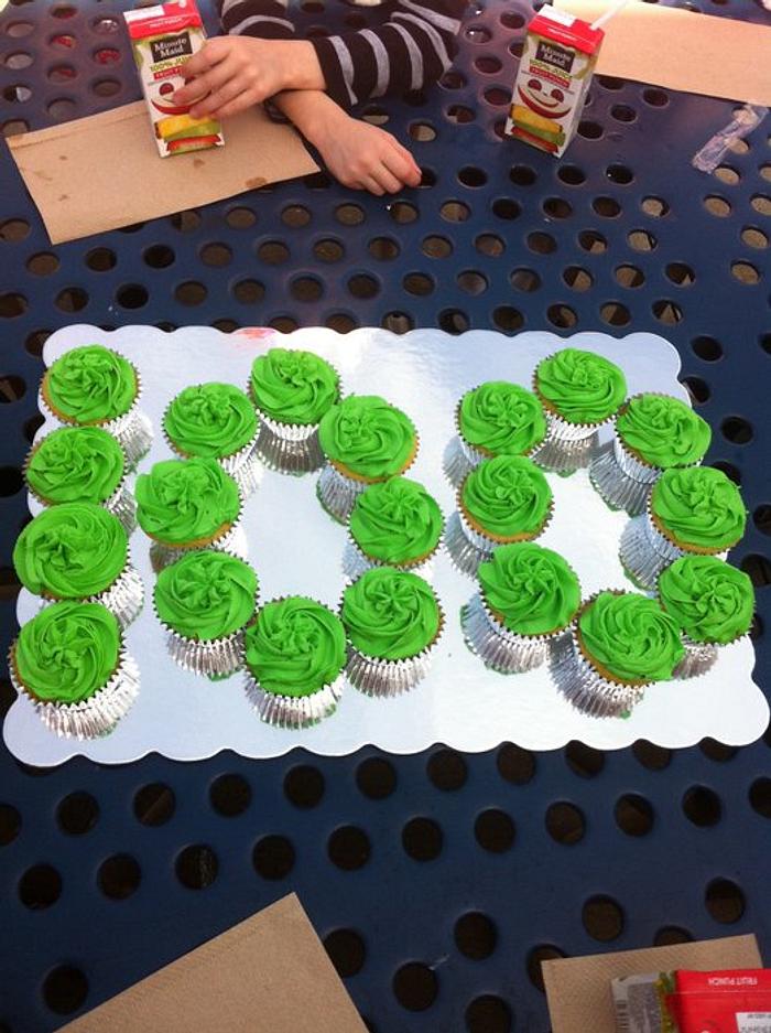 100 days of school cupcakes