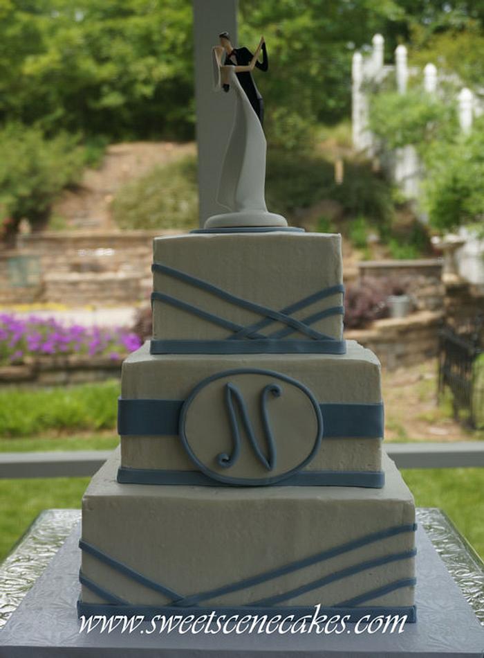 My very first "official" wedding cake