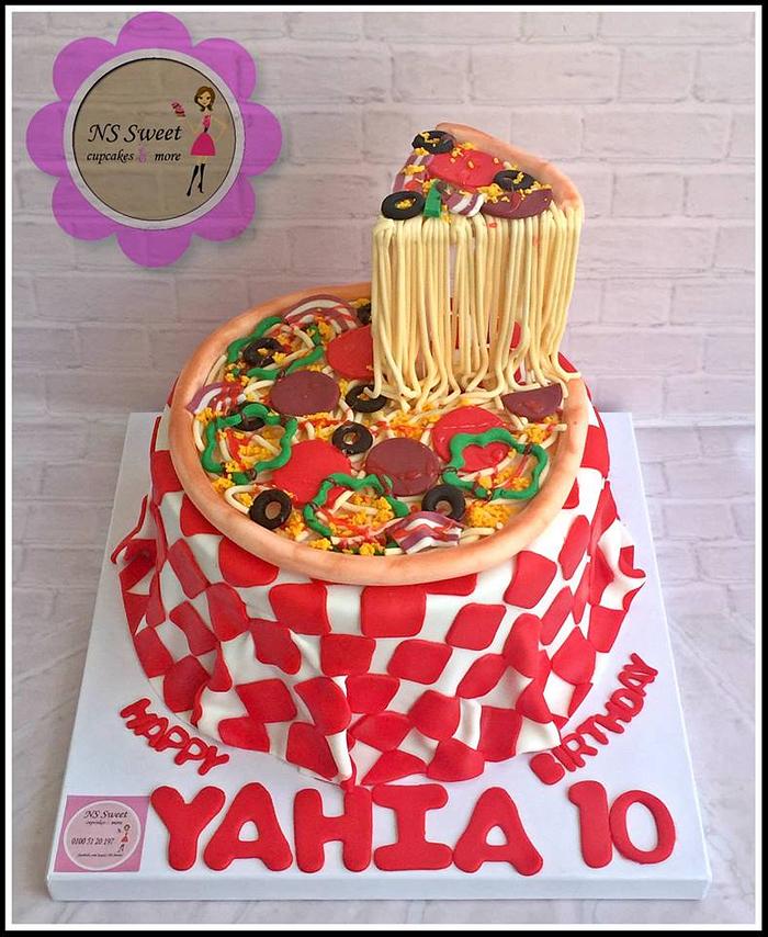 Easy Pizza Cake | CHELSWEETS - YouTube