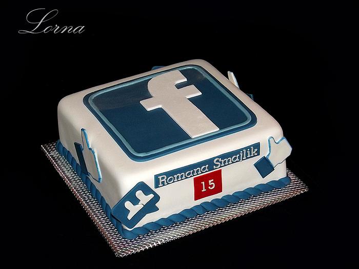 Facebook cake..