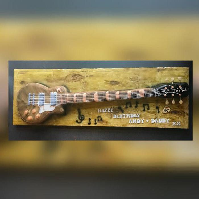 Gibson Les Paul guitar cake