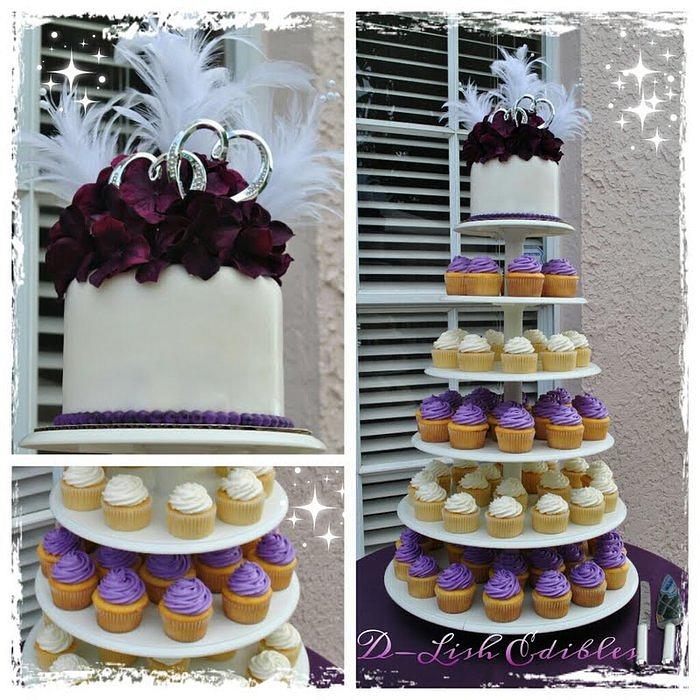 Cupcake tower for wedding