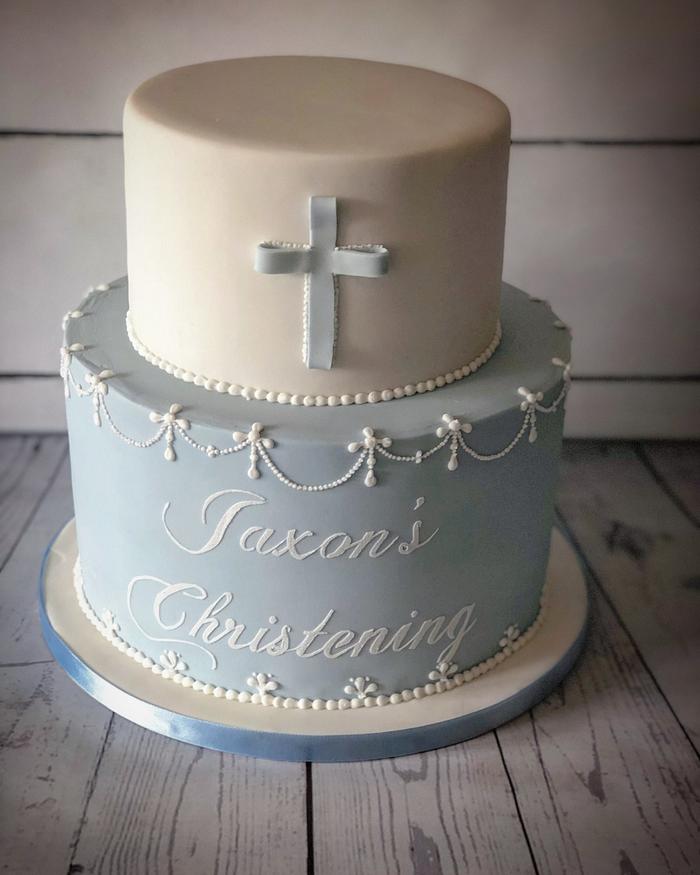 Elegant christening cake 