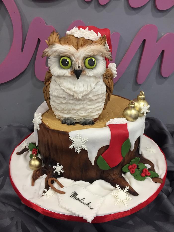 Christmas owl