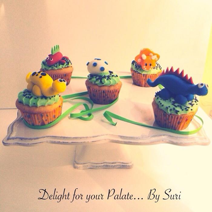 Dinosaurs Cupcakes !!