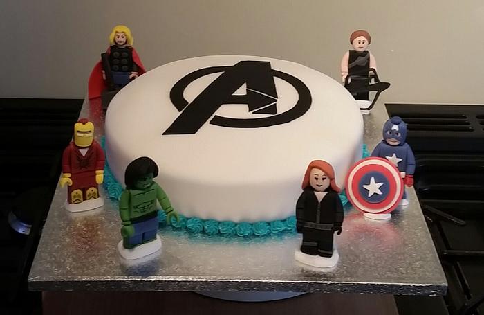 Lego Avengers Birthday Cake
