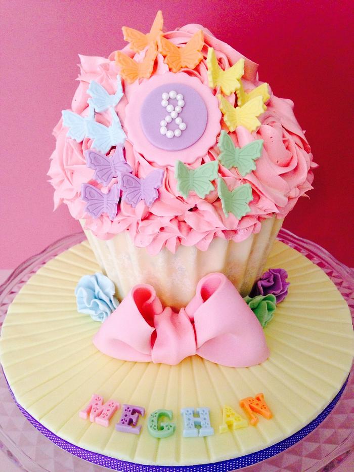 Giant Butterfly Cupcake
