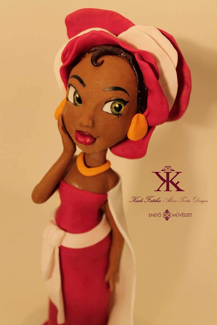 Nigerian princess sugar doll