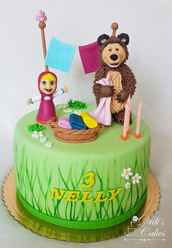Masha and the bear cake