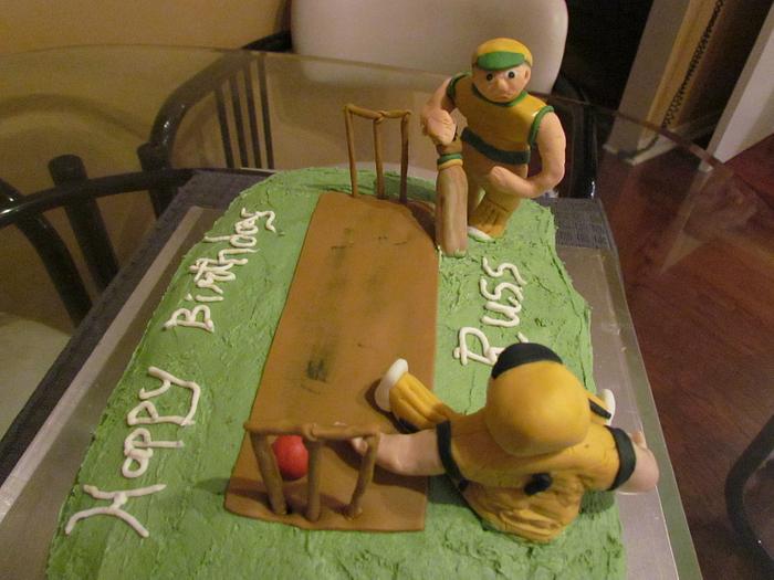 Cricket Birthday cake