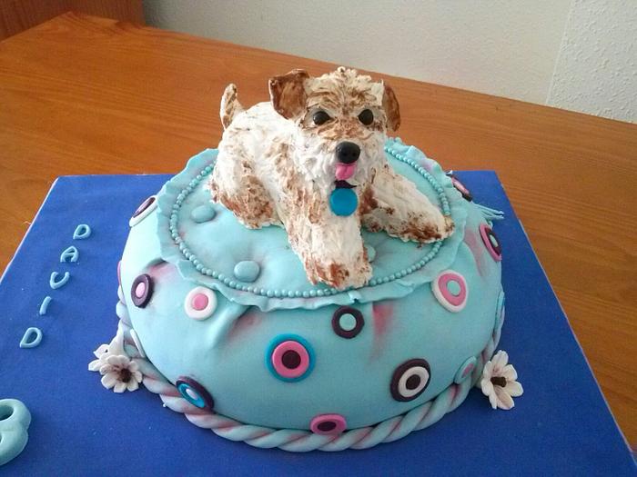 HANDMADE DOG CAKE