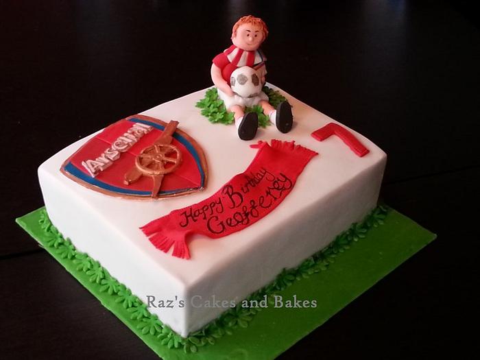 Arsenal football cake