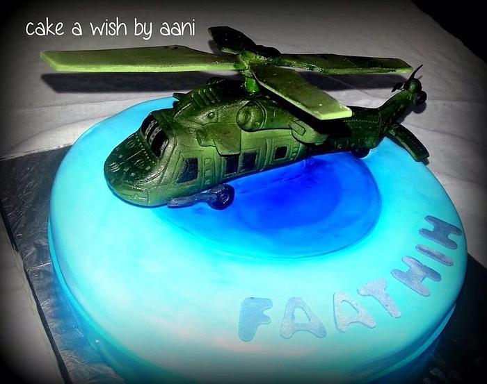 Helicopter cake 