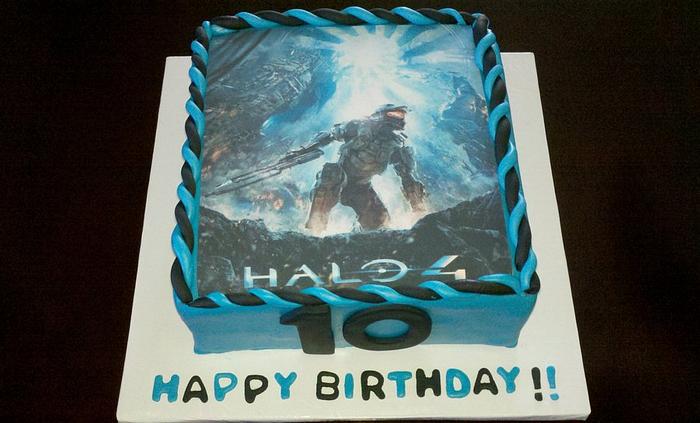 Halo 4 inspired cake 