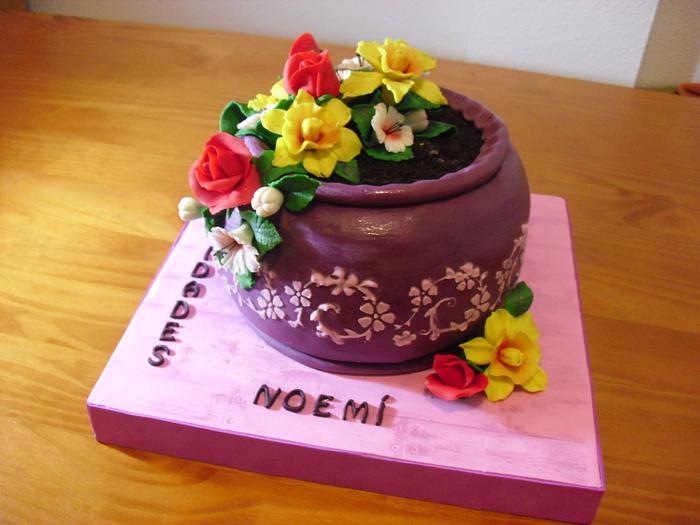 FLOWER POT CAKE