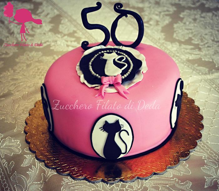 Pink Cat cake