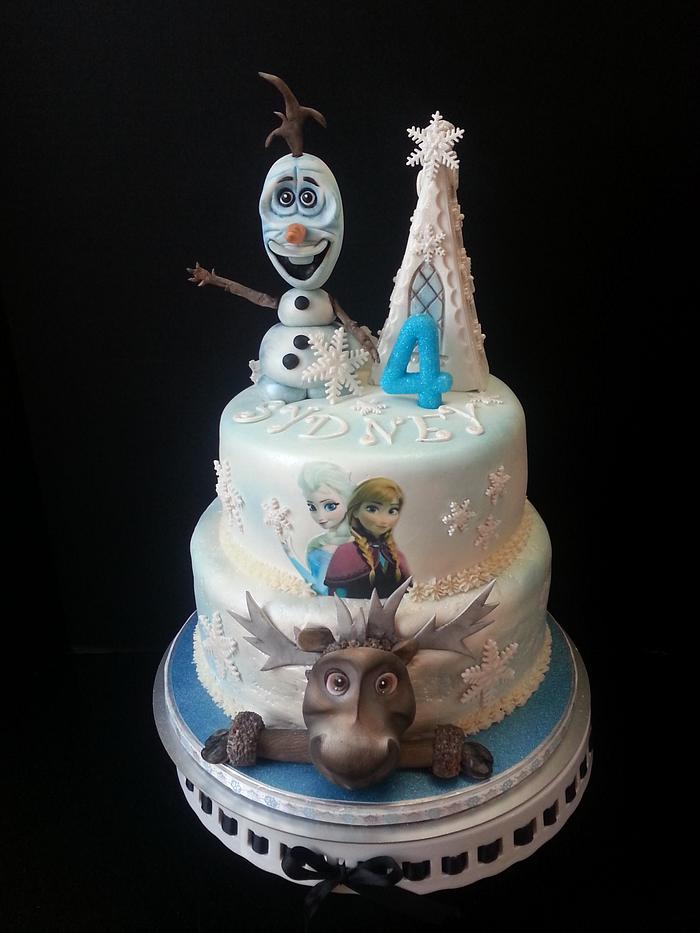Syd' Frozen Birthday Cake