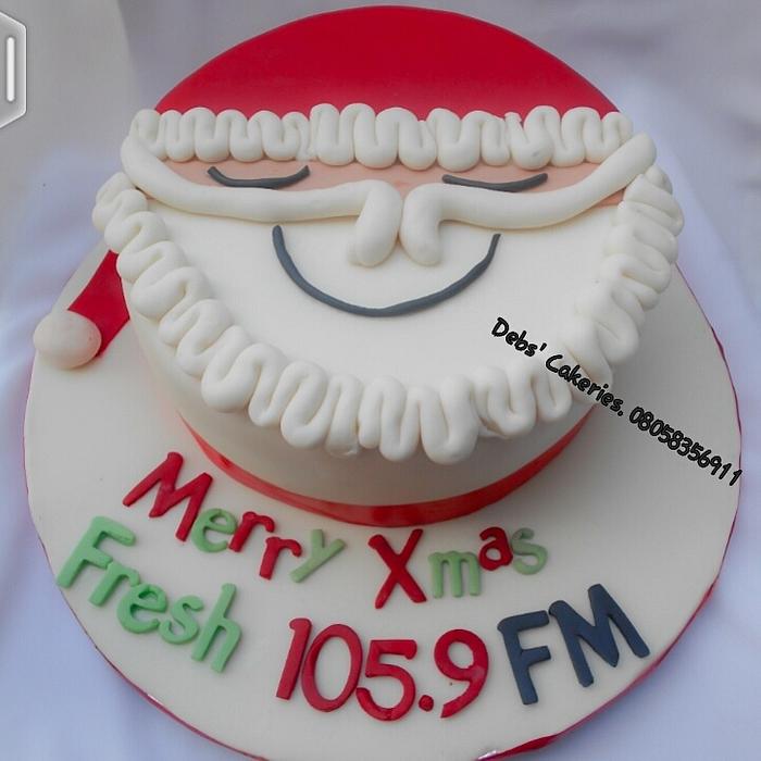 Santa inspired cake