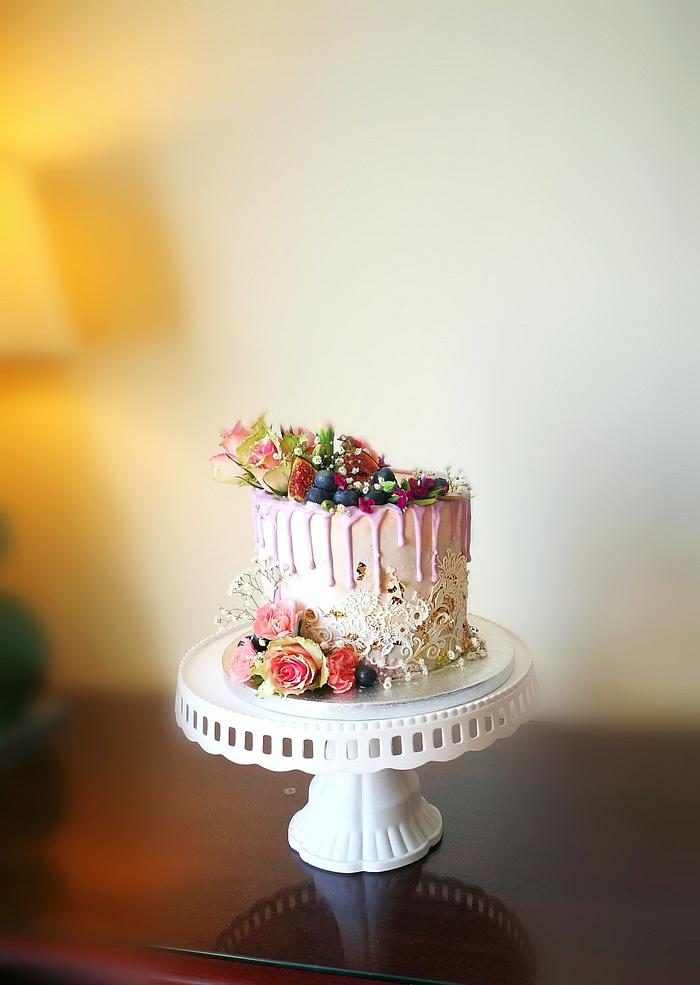  flowers cake