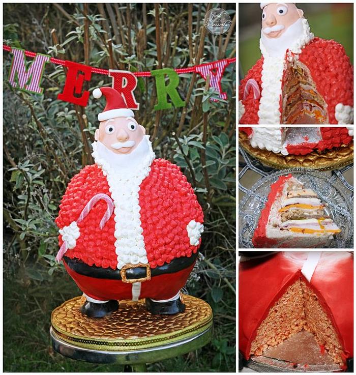 Surprise Santa Cake: A Meal in One! 
