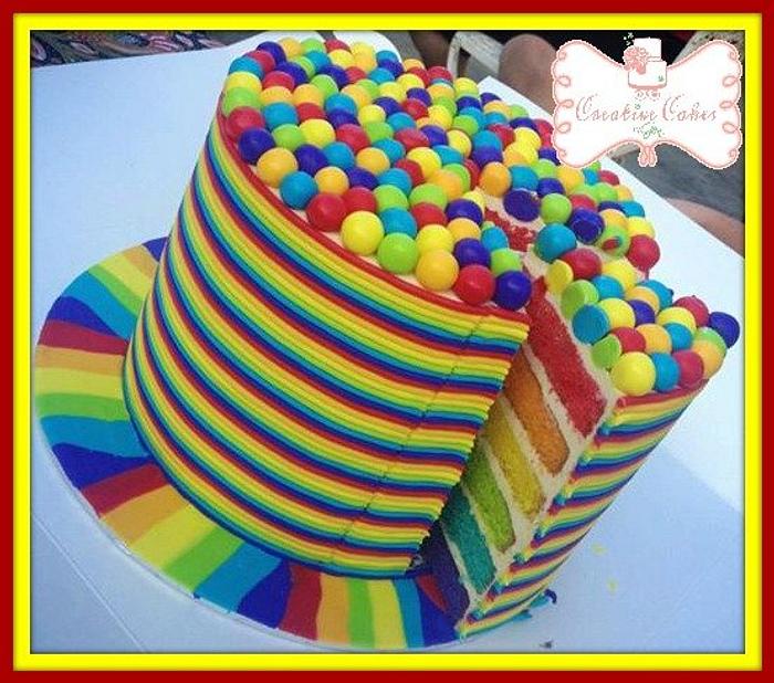 Fondant Rainbow Cake