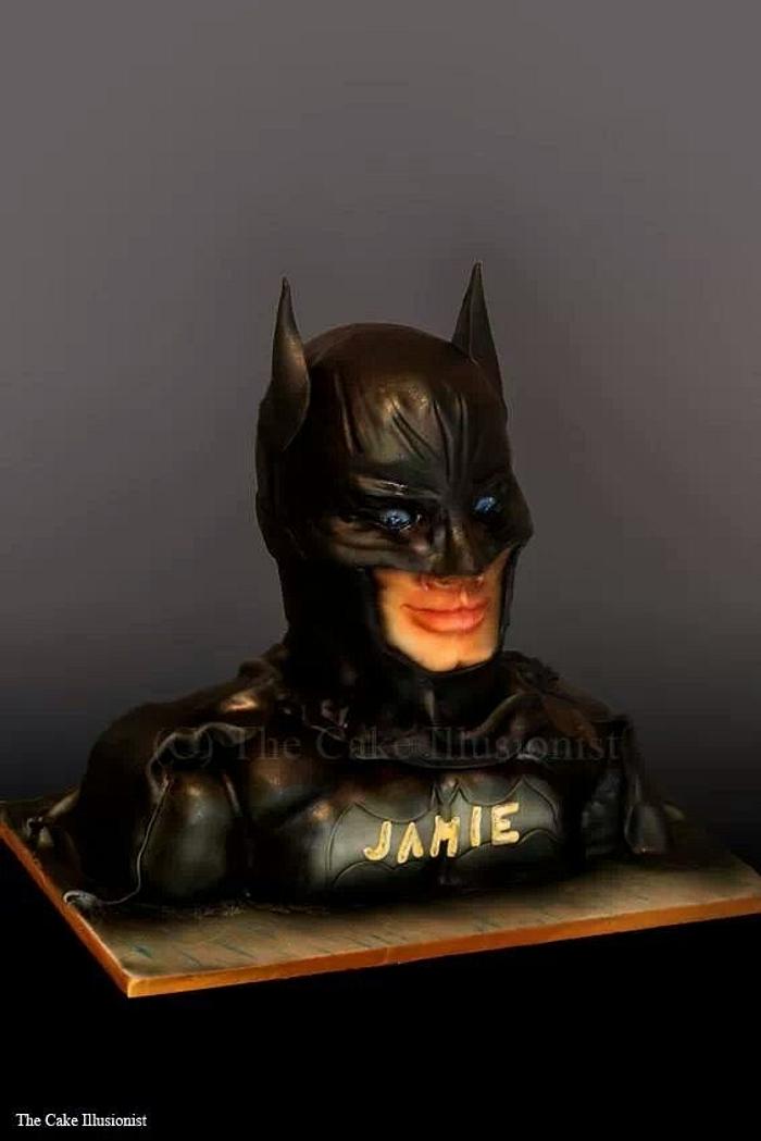 Batman bust (Baking a smile charity cake)