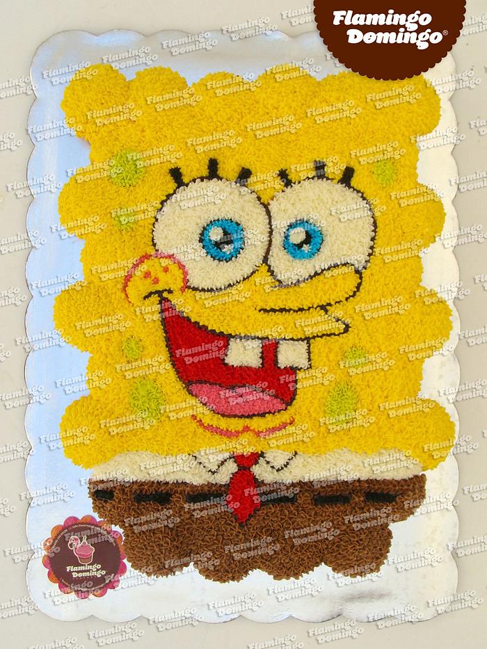 Sponge Bob cupcake cake