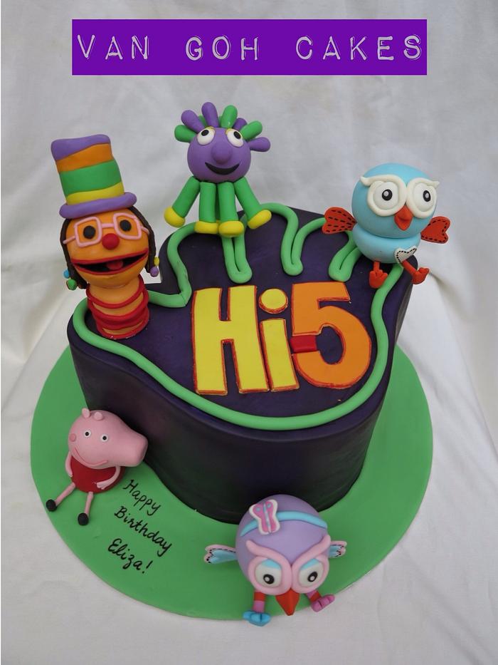 Hi 5 cake