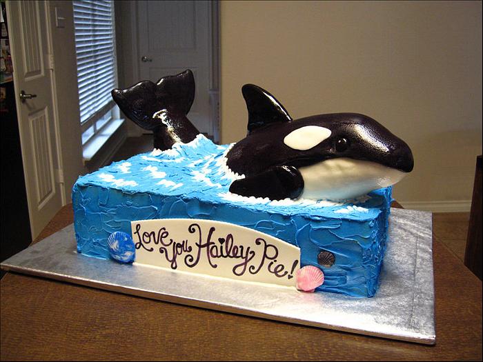 Killer Whale (Orca) Cake