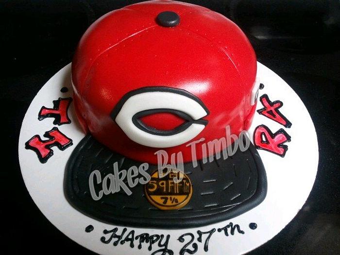 Cincinnati Reds Hat Cake!