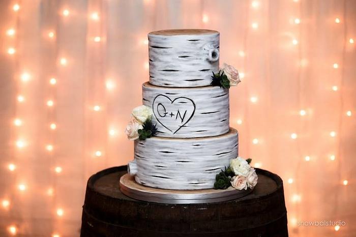 Tree-themed Wedding cake