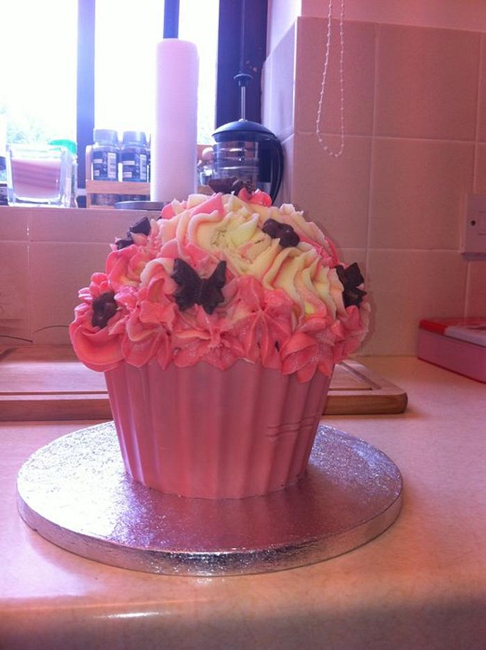 My first giant cupcake .
