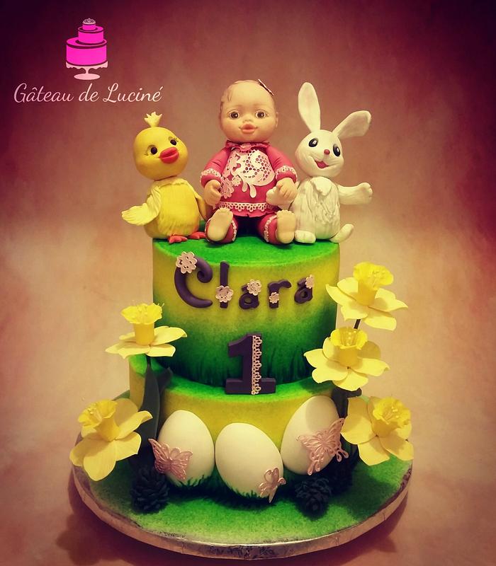 Easter cake for birthday